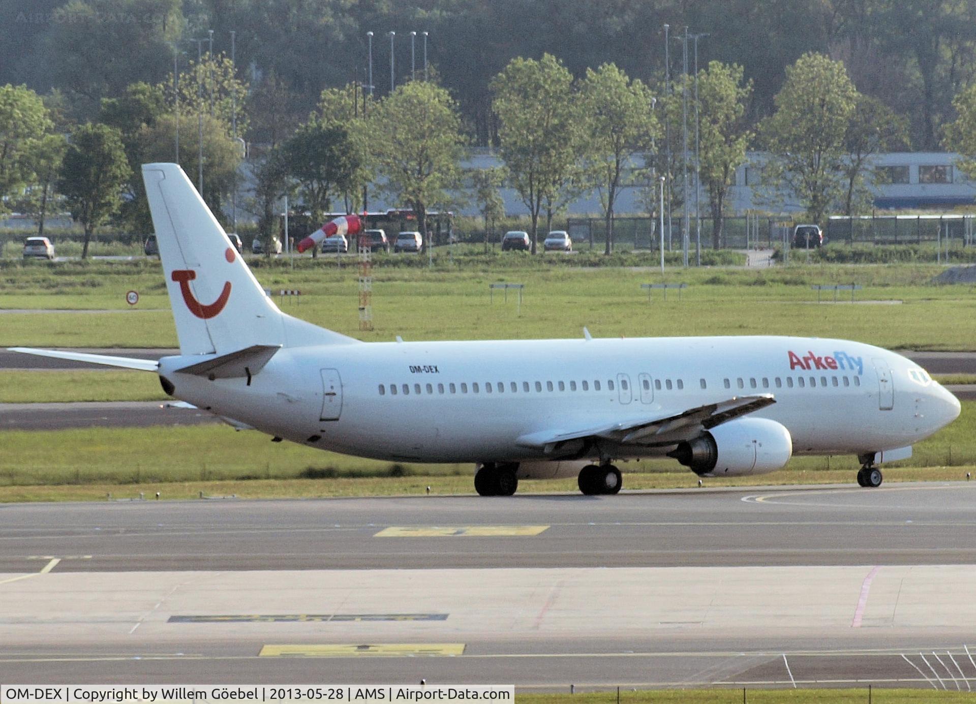 OM-DEX, 1997 Boeing 737-46J C/N 28867, Taxi to runway L18 of Schiphol Airport