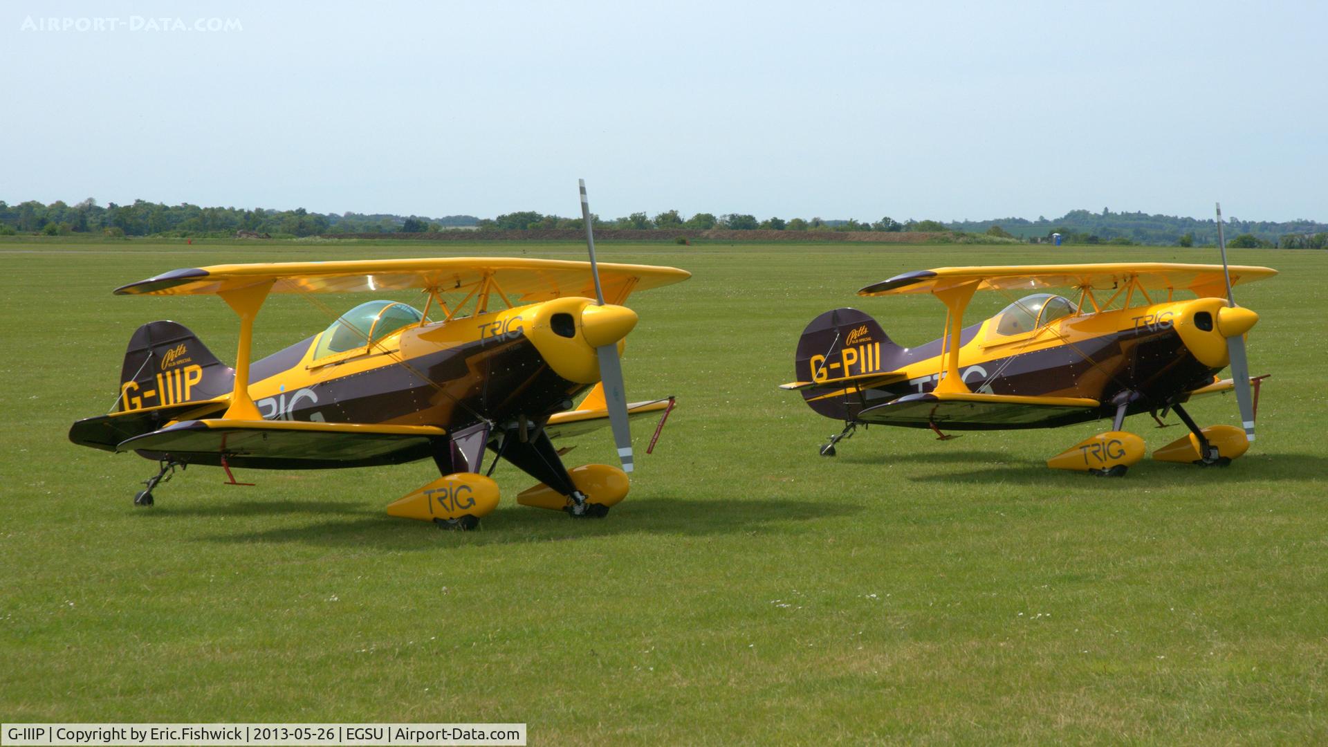 G-IIIP, 1984 Pitts S-1D Special C/N PFA 009-10195, 5. TRIG Aerobatic Team at the IWM Spring Airshow, May 2013.