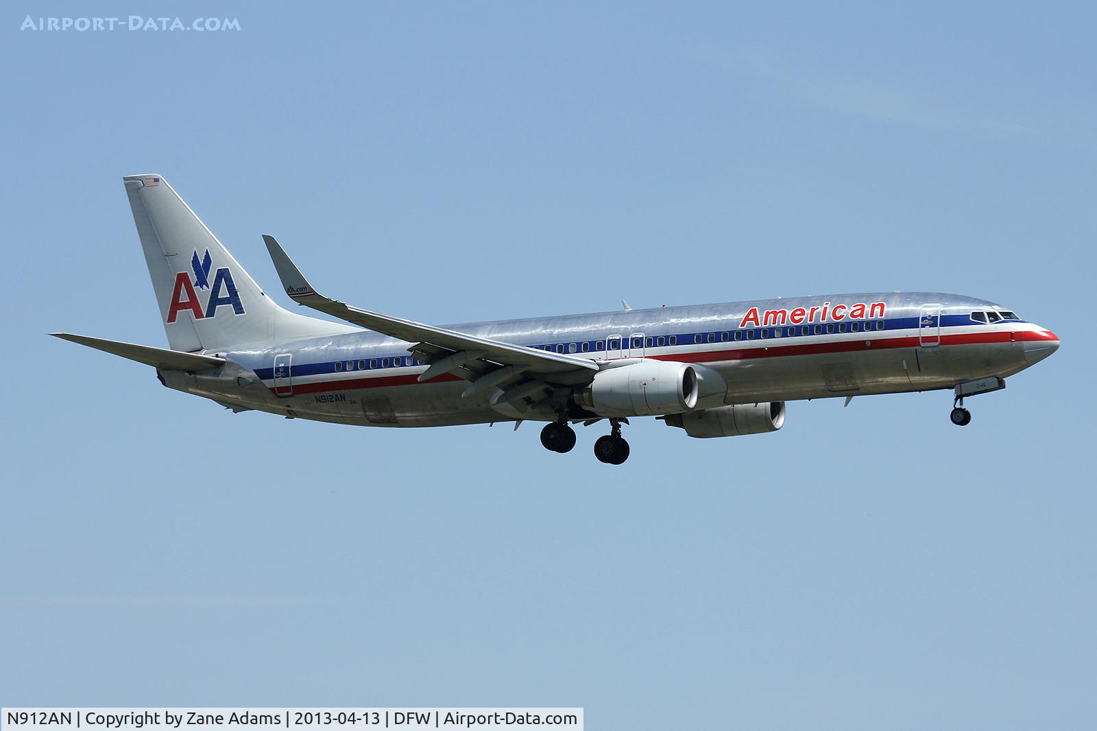 N912AN, 1999 Boeing 737-823 C/N 29513, American Airlines at DFW Airport