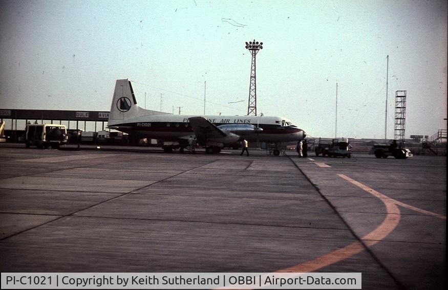 PI-C1021, 1968 Hawker Siddeley HS.748 Series 2 C/N 1642, Flying through Bahrain in 1968 whilst I was stationed at RAF Muhurauq