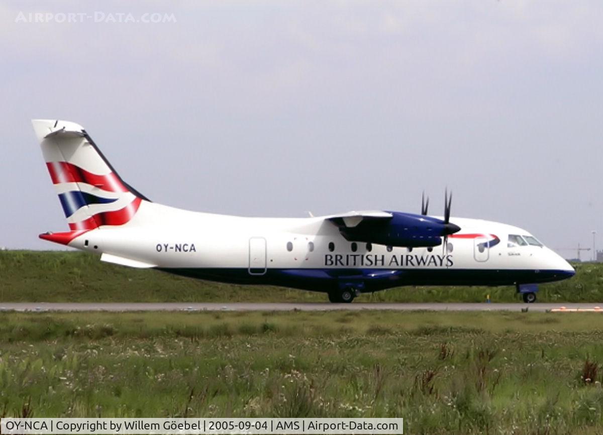 OY-NCA, 1995 Dornier 328-100 (C-146A Wolfhound) C/N 3047, Taxi to the gate on Schiphol Airport