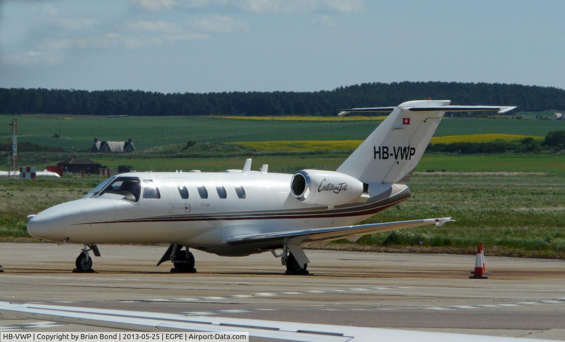 HB-VWP, Cessna 525 CitationJet C/N 525-0102, parked north apron