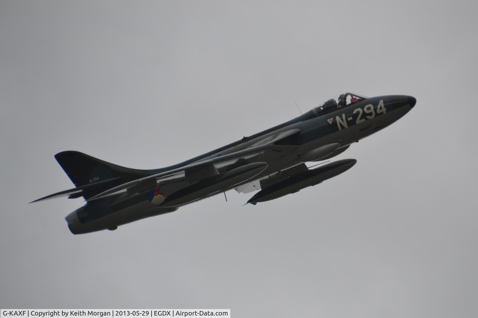 G-KAXF, 1956 Hawker Hunter F.6A C/N S4/U/3361, G-KAXF Hunter F.6A on Airtest St Athan
