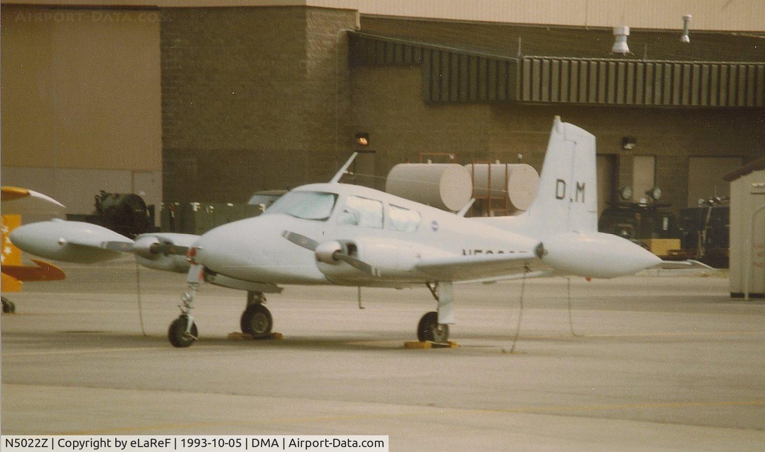 N5022Z, 1958 Cessna U-3A Blue Canoe (310A) C/N 38100, Not a great shot - purely added for the unusual 'DM' code