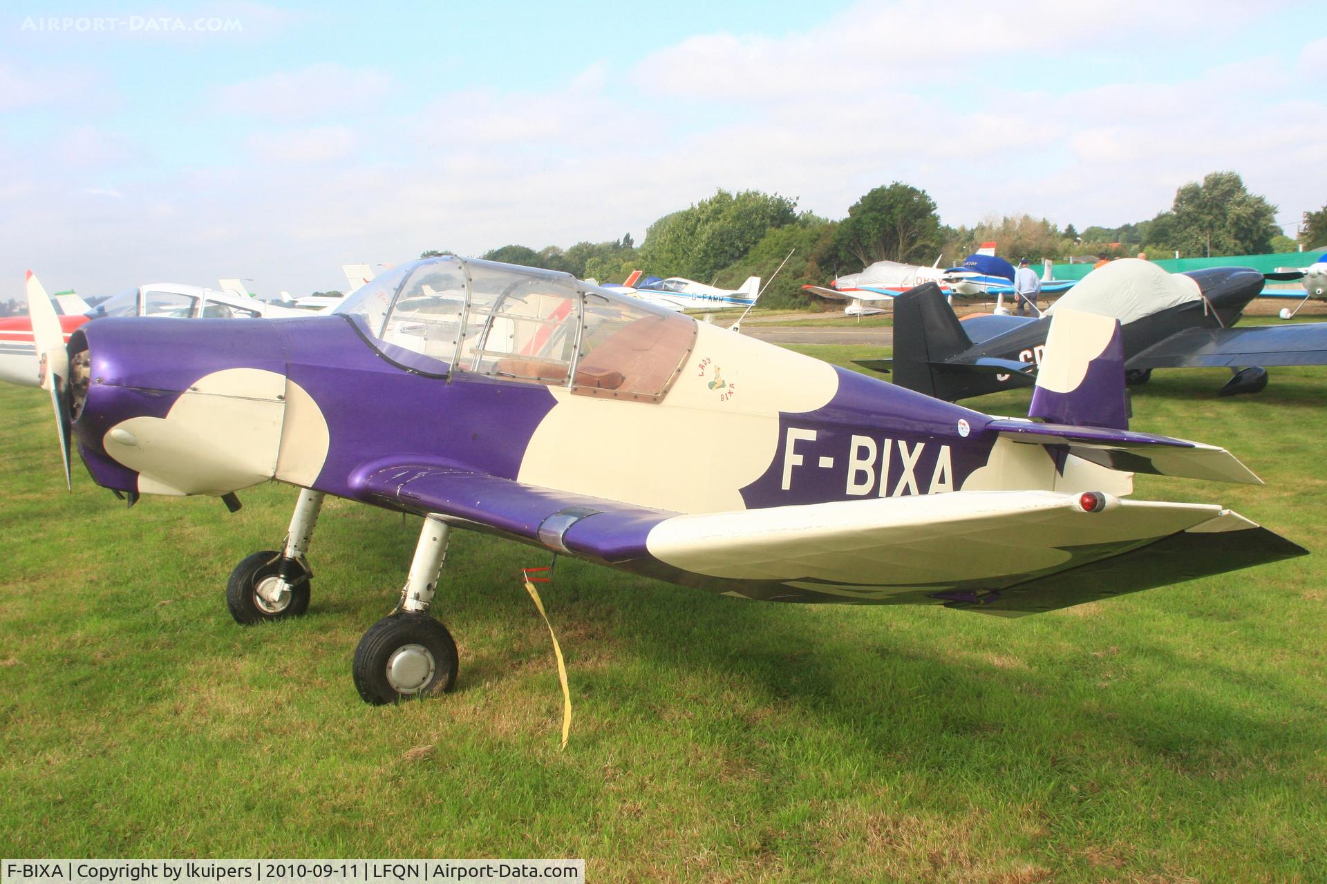 F-BIXA, 1958 Wassmer (Jodel) D-120 Paris Nice C/N 116, This Jodel with a special colour scheme and names 'Lady Bixa