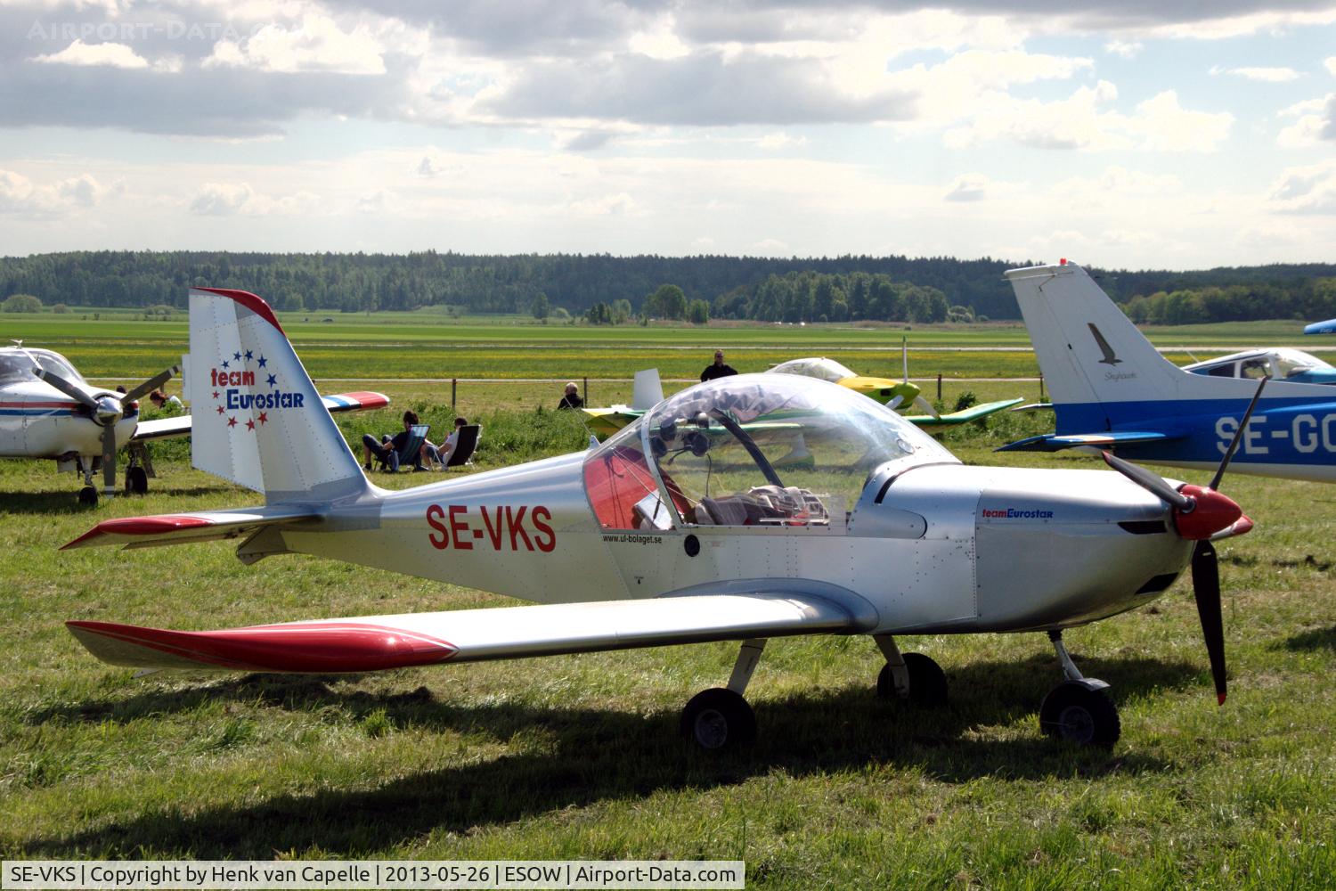 SE-VKS, 2006 Evektor-Aerotechnik EV-97 Eurostar C/N 2006-2805, EV-97 Eurostar parked at Västerås Hässlö airport, Sweden.