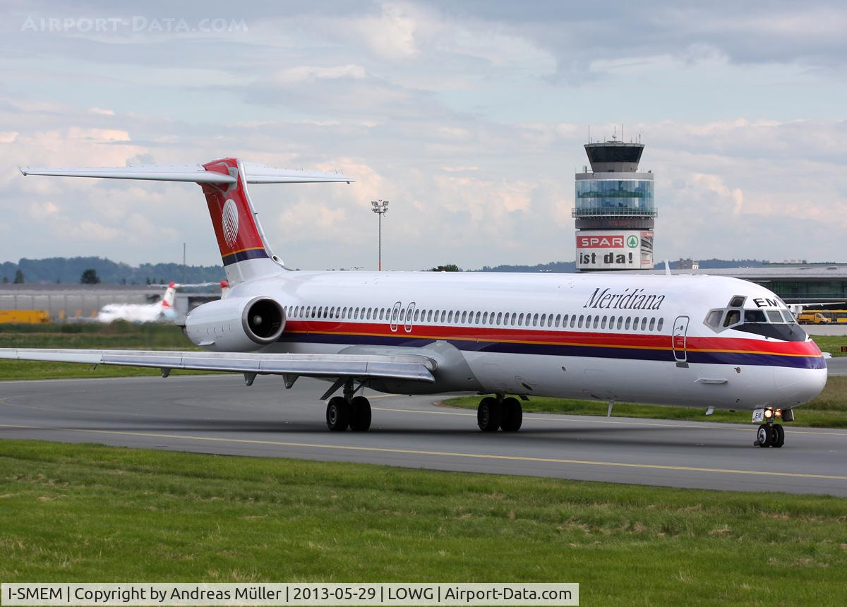 I-SMEM, 1984 McDonnell Douglas MD-82 (DC-9-82) C/N 49248, Charter flight to Olbia.