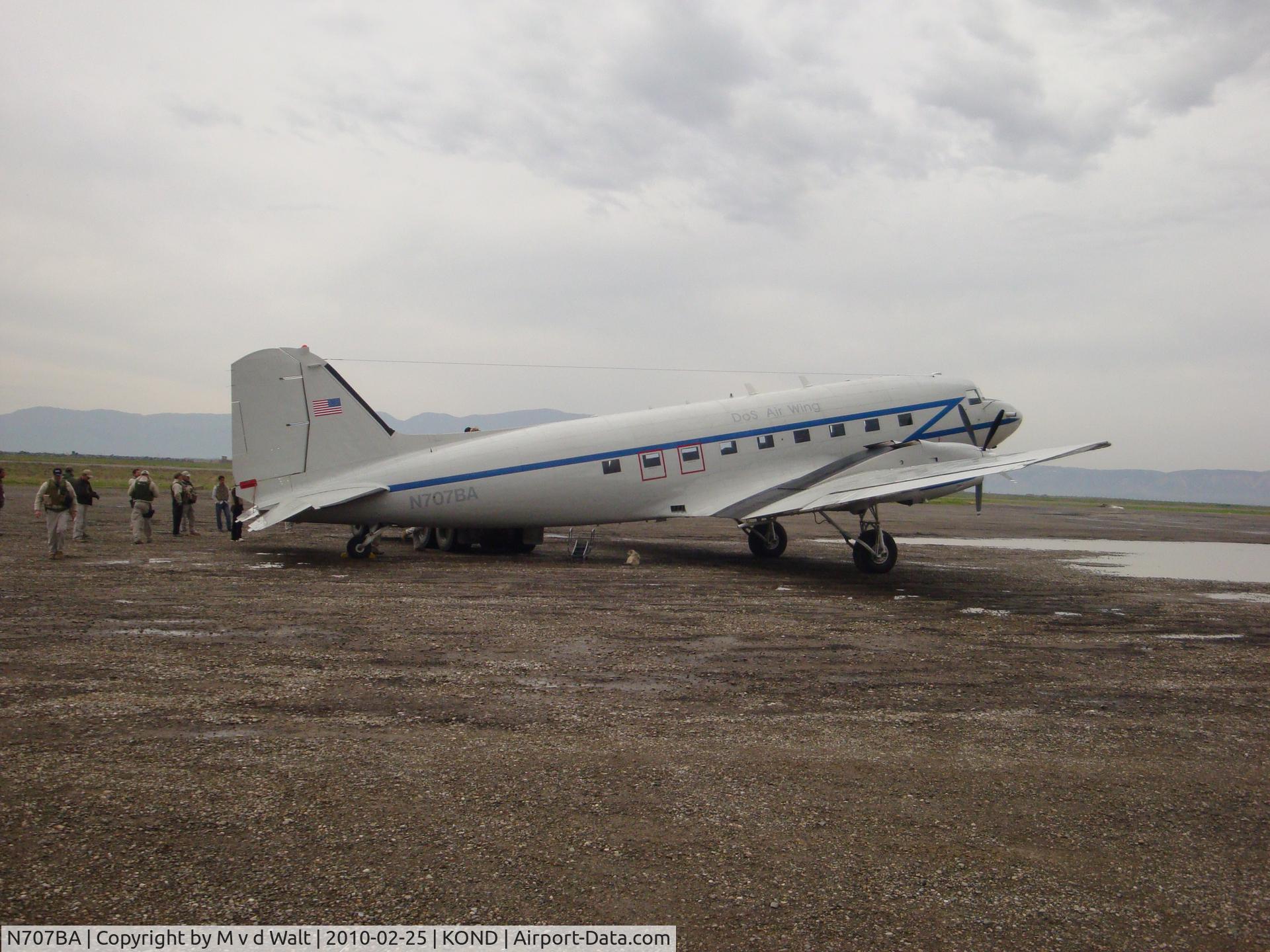 N707BA, 1945 Douglas DC3C-S1C3G (C-47B) C/N 16298 (44-76714), We flew with this plane from Kabul to Konduz.