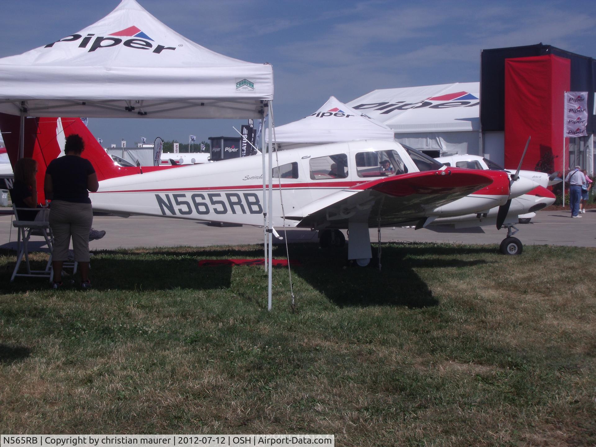 N565RB, 2012 Piper PA-44-180 Seminole C/N 4496307, piper