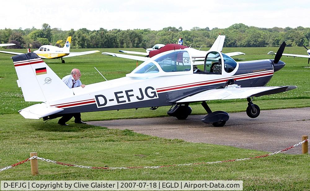 D-EFJG, 1971 Bolkow BO-209 Monsun 160RV C/N 129, Fuel stop at Denham