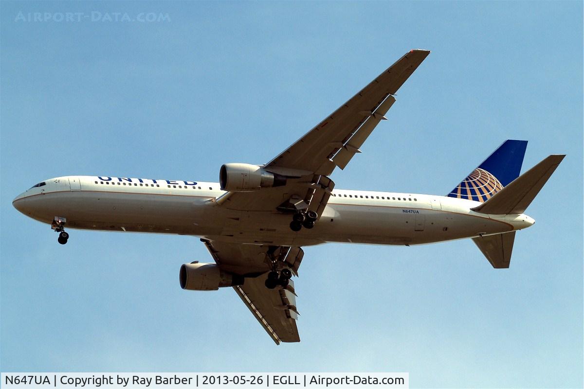 N647UA, 1992 Boeing 767-322 C/N 25284, Boeing 767-322ER [25284] (United Airlines) Home~G 26/05/2013