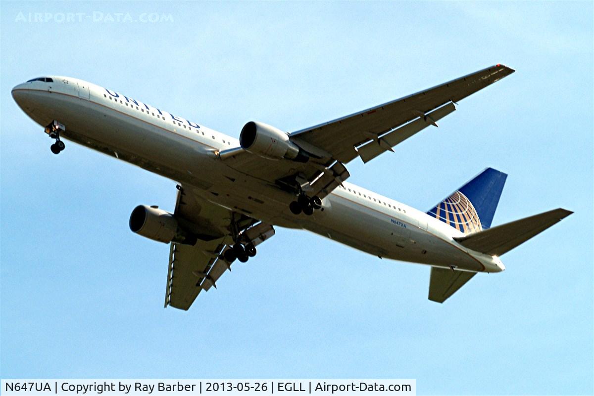 N647UA, 1992 Boeing 767-322 C/N 25284, Boeing 767-322ER [25284] (United Airlines) Home~G 26/05/2013