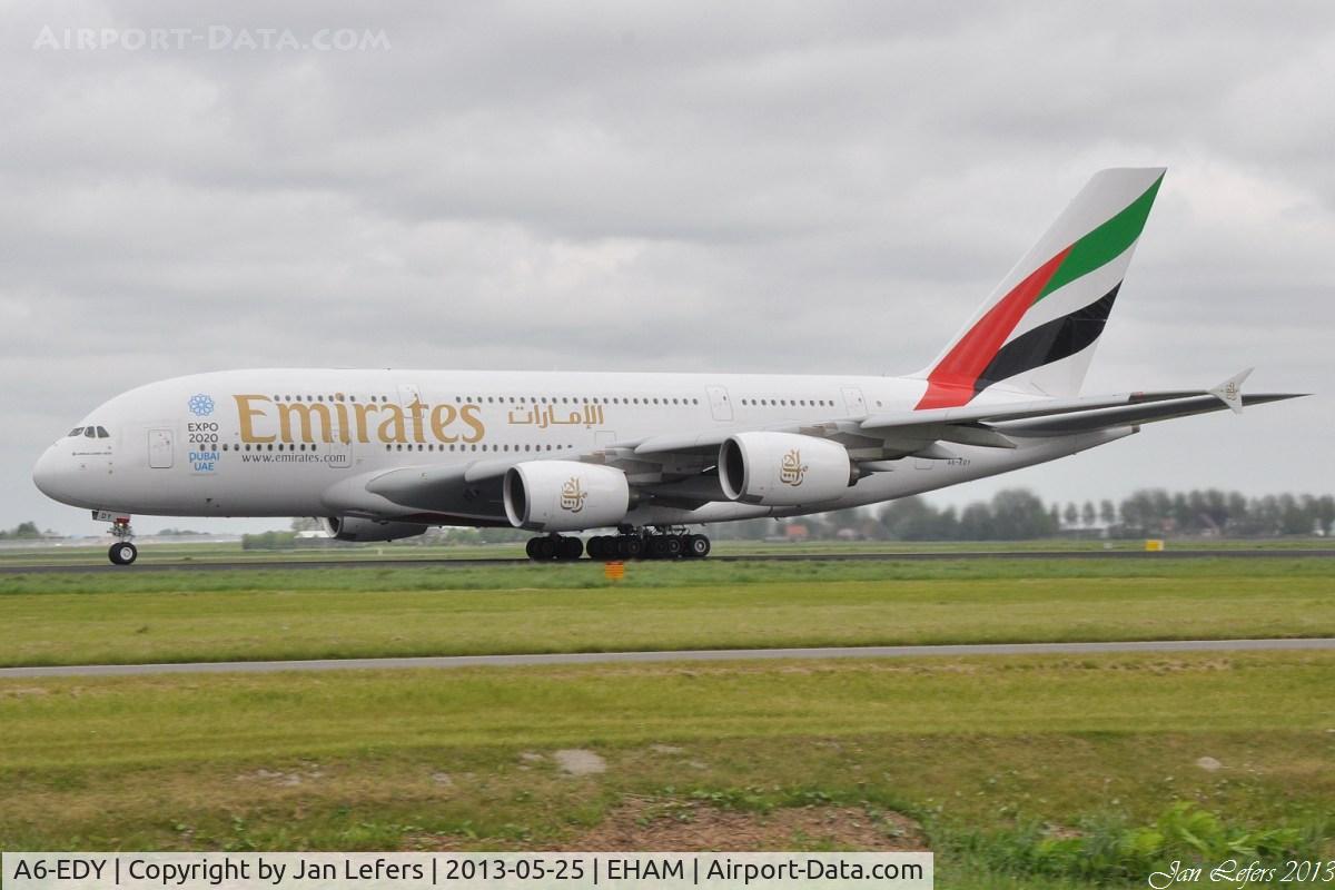 A6-EDY, 2012 Airbus A380-861 C/N 106, Departing to Dubai
