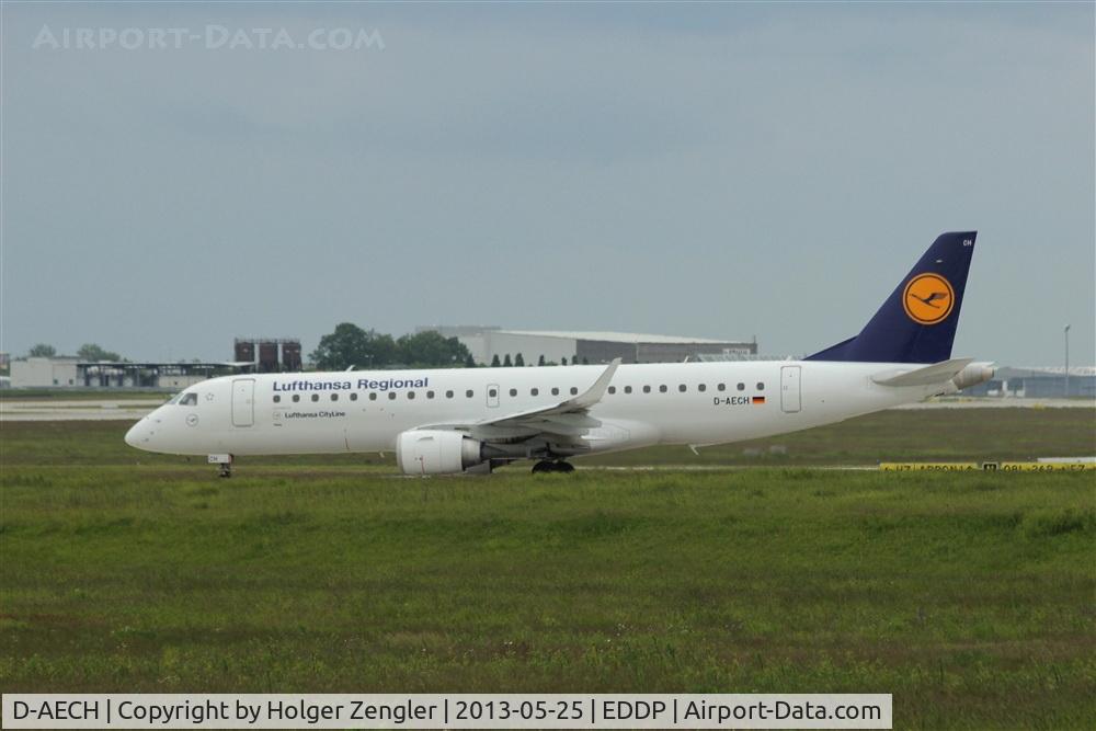 D-AECH, 2010 Embraer 190LR (ERJ-190-100LR) C/N 19000376, Lining up on twy H5 for return to FRA....