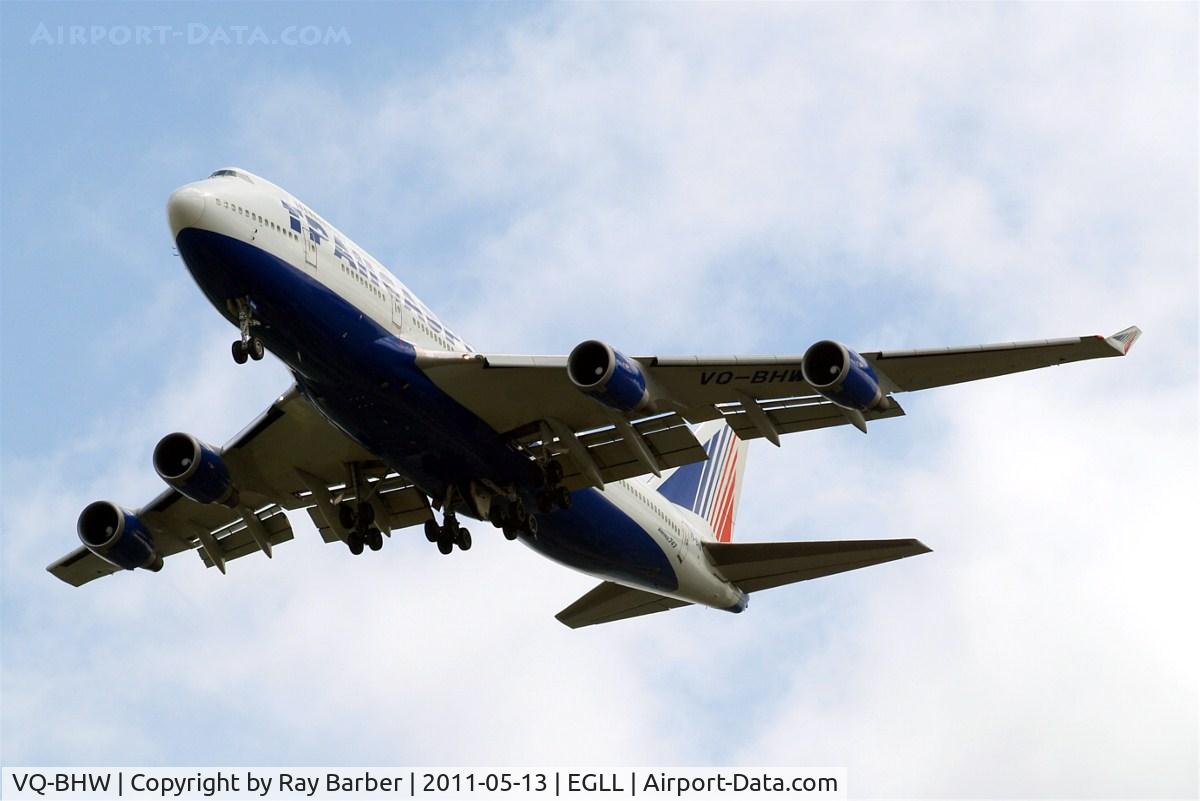 VQ-BHW, 1998 Boeing 747-4F6 C/N 28959, Boeing 747-4F6 [28959] (Transaero Airlines) Home~G 13/05/2011