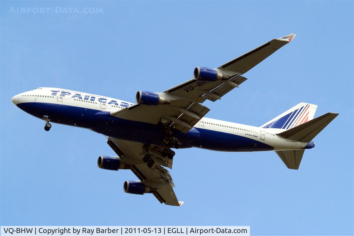 VQ-BHW, 1998 Boeing 747-4F6 C/N 28959, Boeing 747-4F6 [28959] (Transaero Airlines) Home~G 13/05/2011