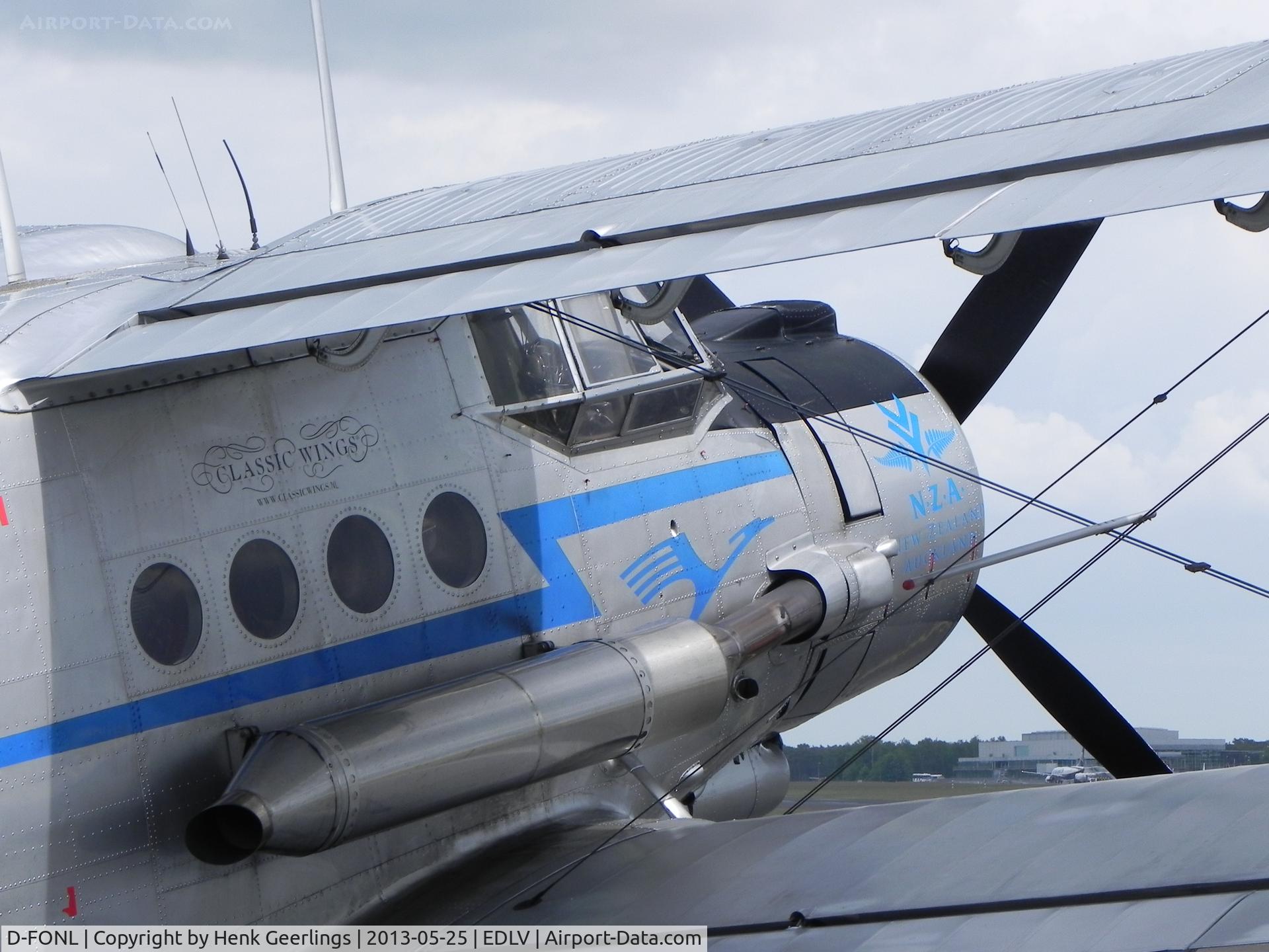 D-FONL, 1957 Antonov An-2T C/N 17802, 10 years Airport Weeze Festival, May 2013
