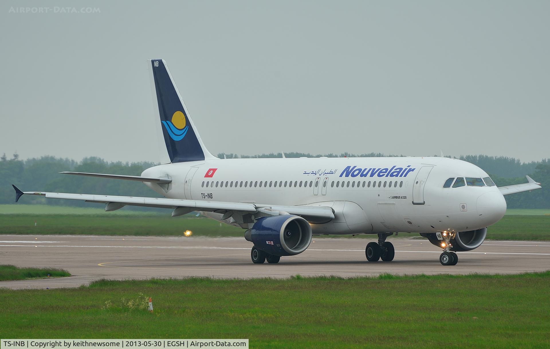 TS-INB, 2000 Airbus A320-214 C/N 1175, Leaving for Tunisia.