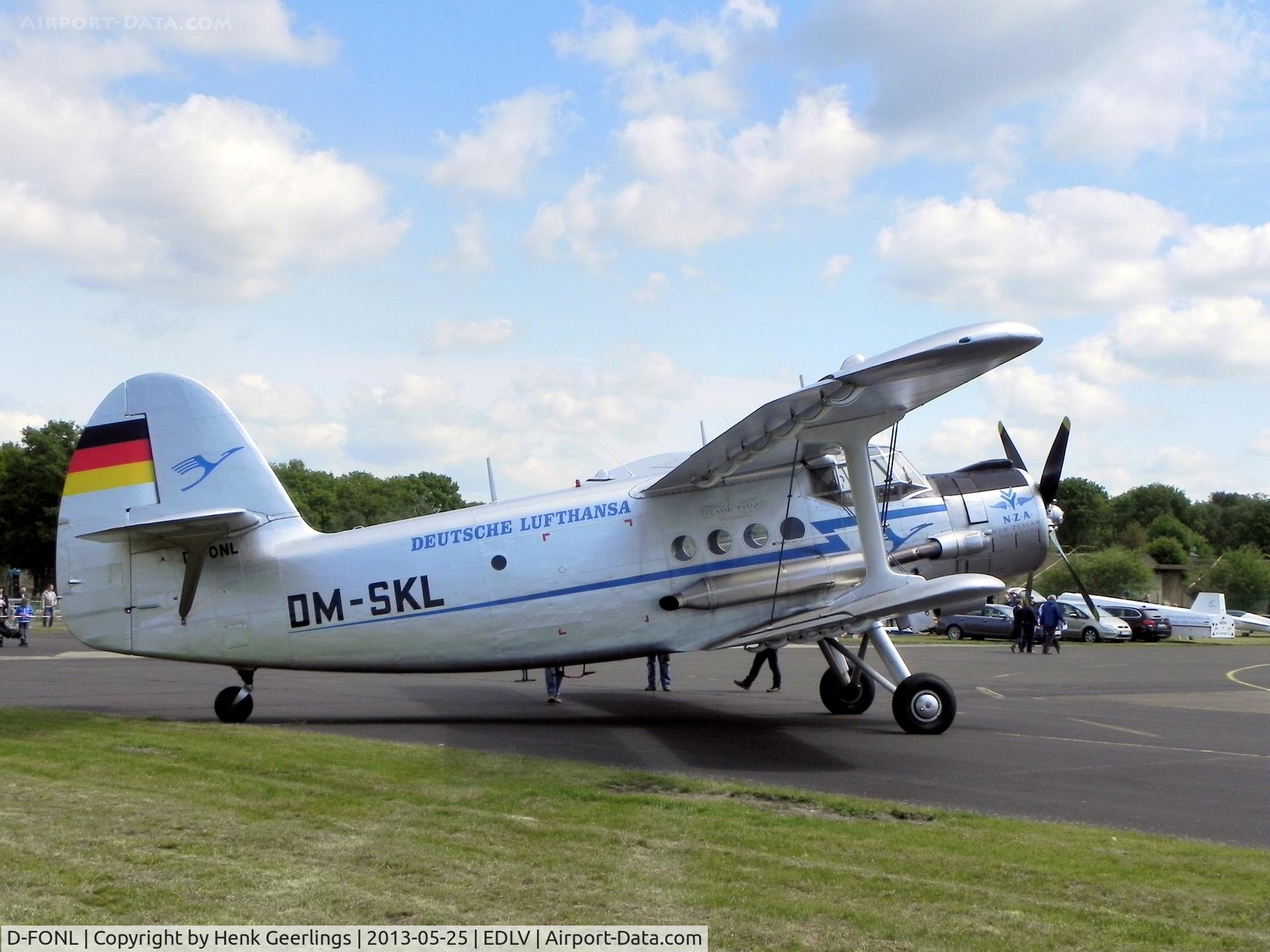 D-FONL, 1957 Antonov An-2T C/N 17802, 10 years Airport Weeze Festival, May 2013