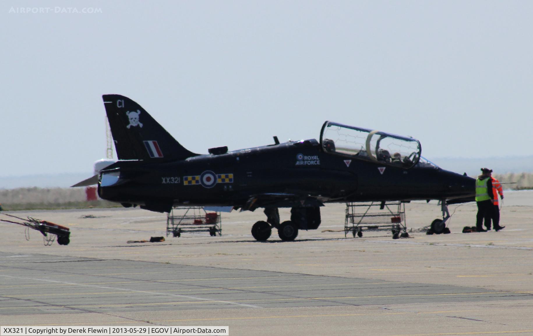 XX321, 1980 Hawker Siddeley Hawk T.1A C/N 164/312146, Hawk T1A from 100 Sqn RAF Leeming parked at VAS RAF Valley.
