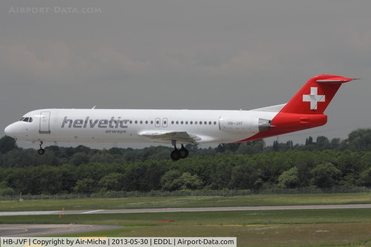 HB-JVF, 1993 Fokker 100 (F-28-0100) C/N 11466, Helvetic Airways, Fokker 100, CN: 11466