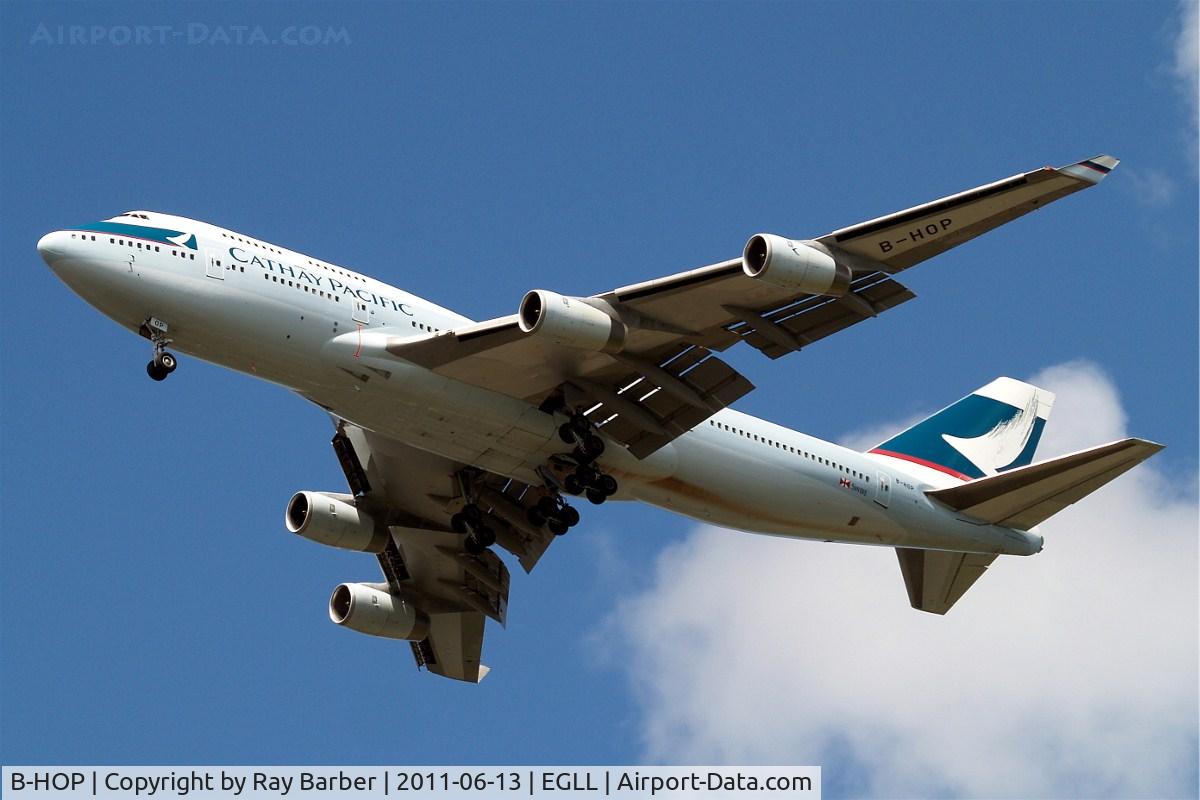 B-HOP, 1989 Boeing 747-467 C/N 23815, Boeing 747-467 [23815] (Cathay Pacific Airways) Home~G 13/06/2011