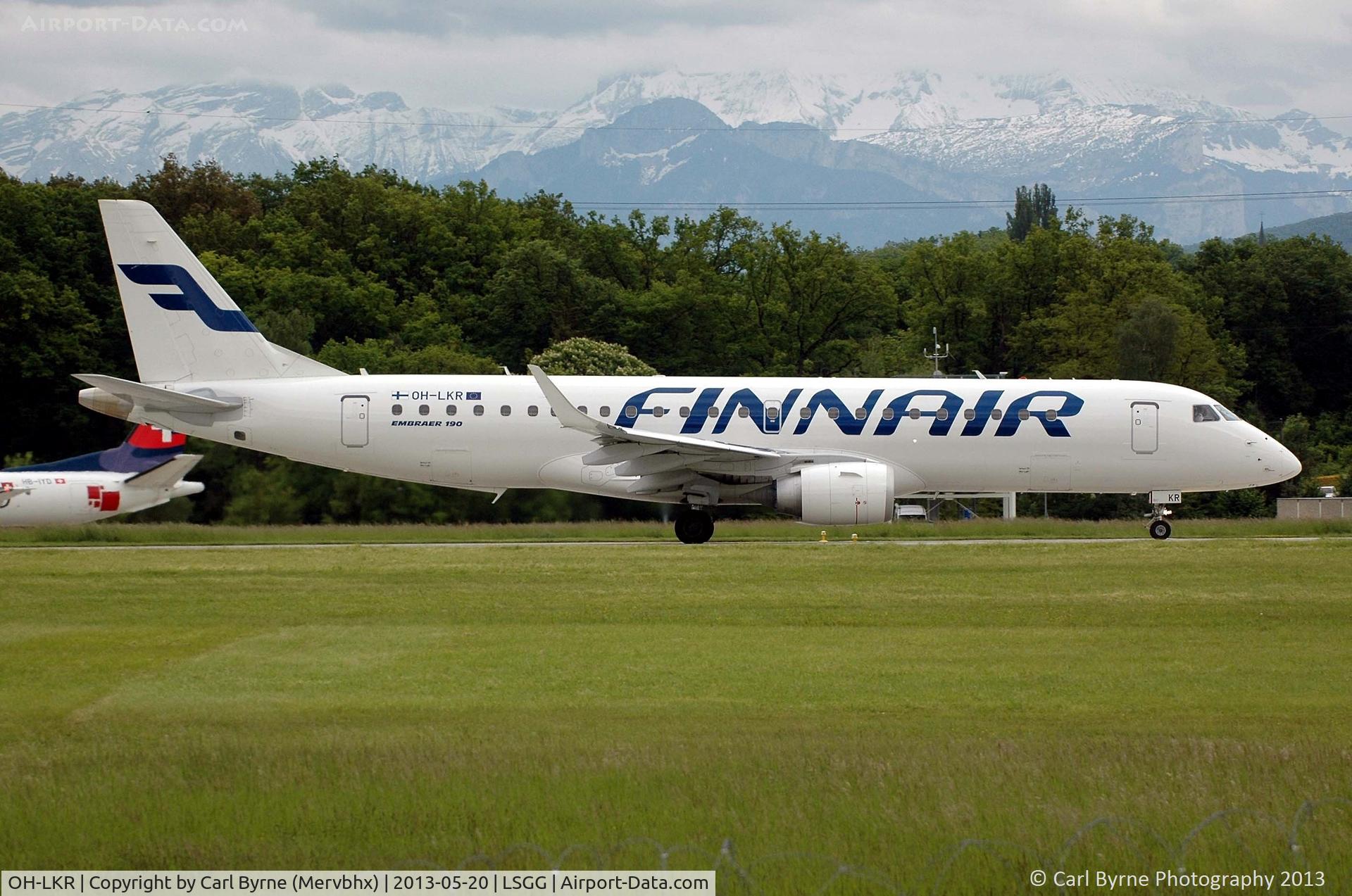 OH-LKR, 2011 Embraer 190LR (ERJ-190-100LR) C/N 19000436, Taken from the park at the 05 threshold.