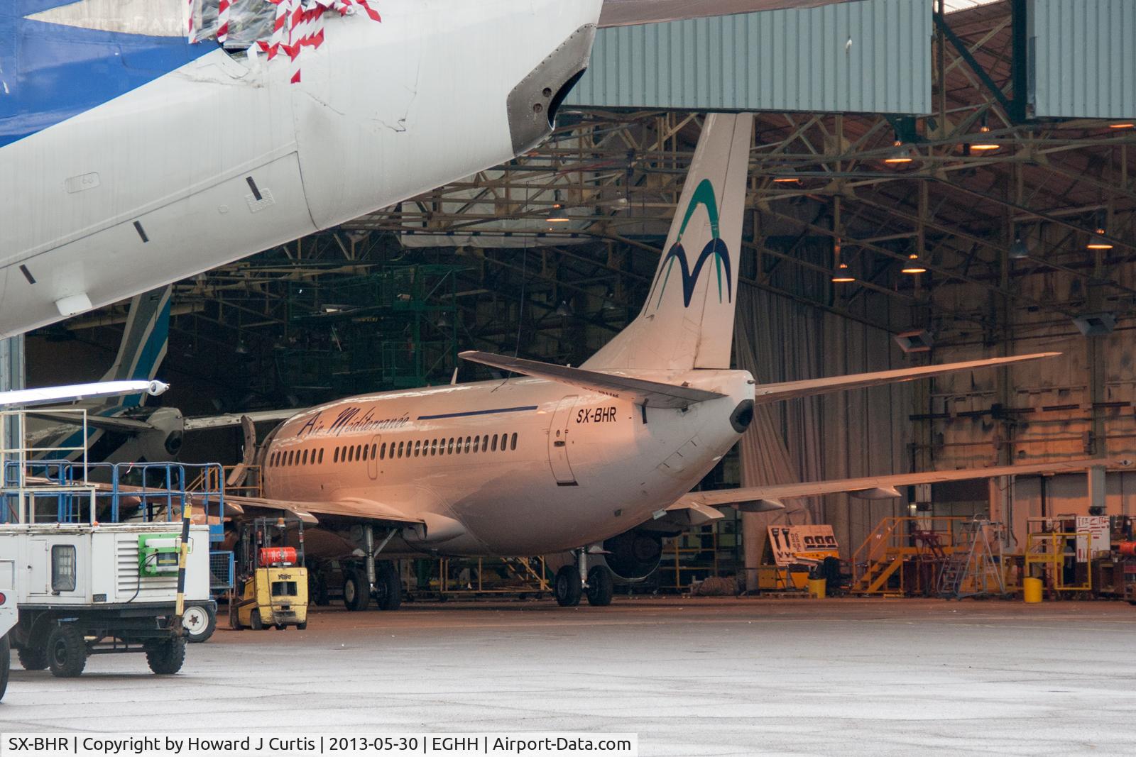 SX-BHR, 1998 Boeing 737-5L9 C/N 29234, Air Mediteranee, hangared at European Aviation.