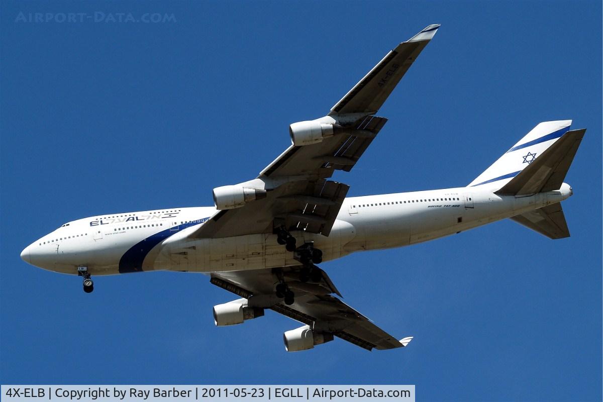4X-ELB, 1994 Boeing 747-458 C/N 26056, Boeing 747-458 [26056] (El Al-Israel Airlines) Home~G 23/05/2011. On approach 27R.