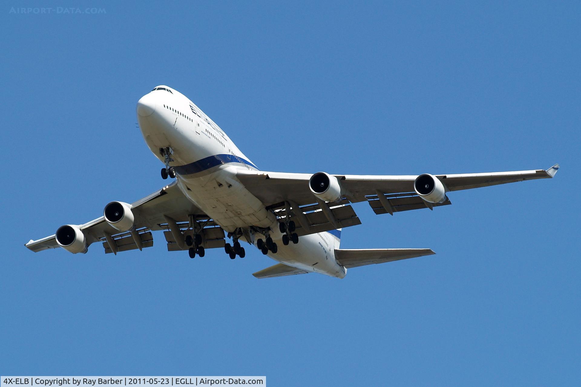 4X-ELB, 1994 Boeing 747-458 C/N 26056, Boeing 747-458 [26056] (El Al-Israel Airlines) Home~G 23/05/2011. On approach 27R.
