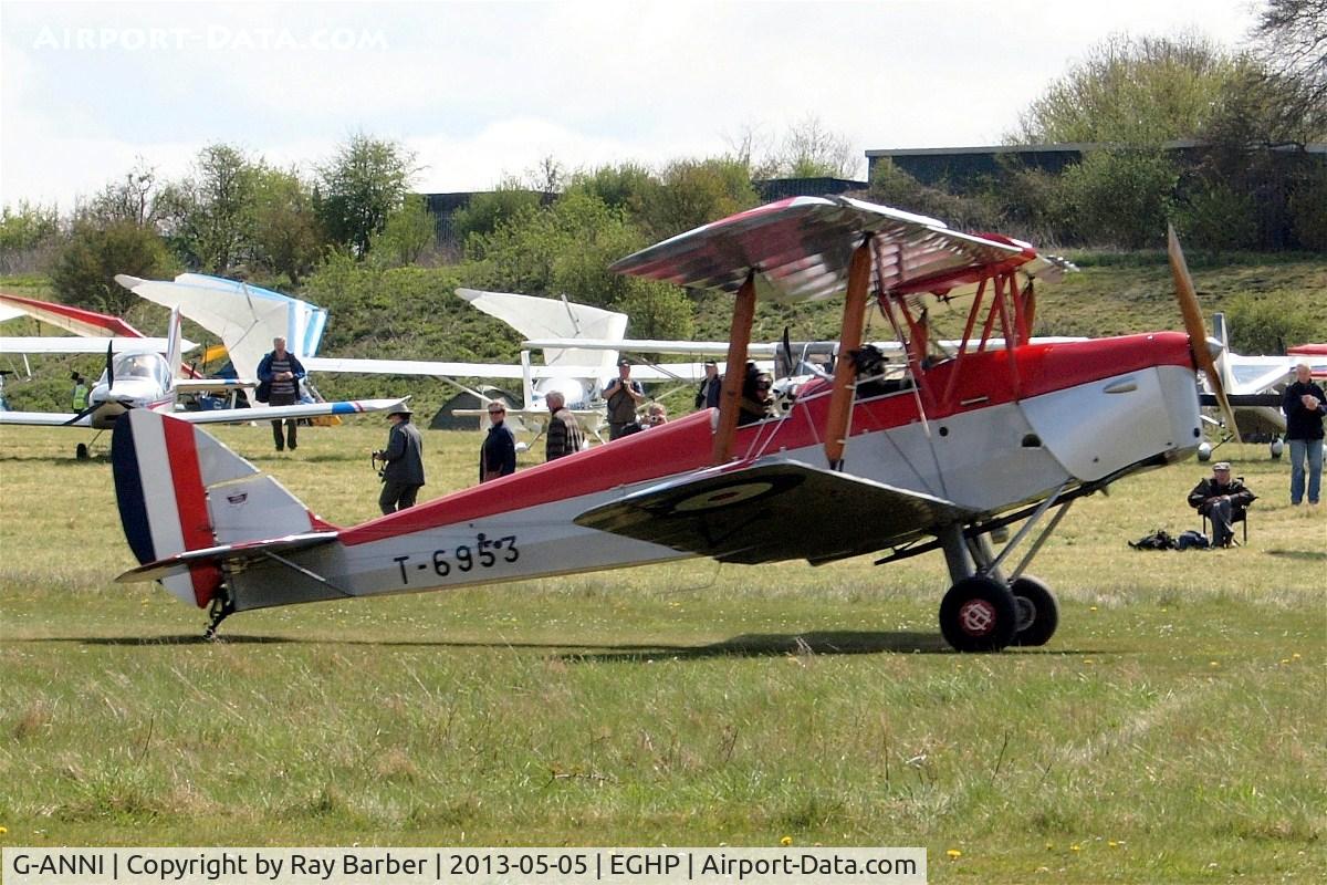 G-ANNI, 1941 De Havilland DH-82A Tiger Moth II C/N 85162, De Havilland DH.82A Tiger Moth [85162] Popham~G 05/05/2013