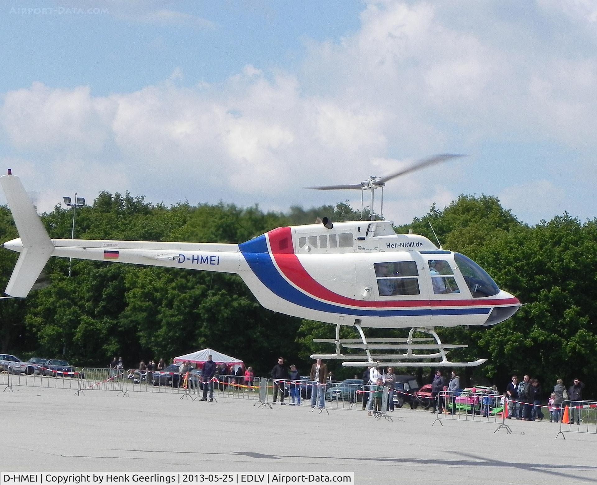 D-HMEI, Bell 206B-2 JetRanger II C/N 2550, 10 Years Airport Weeze , Airportfestival , May 2013