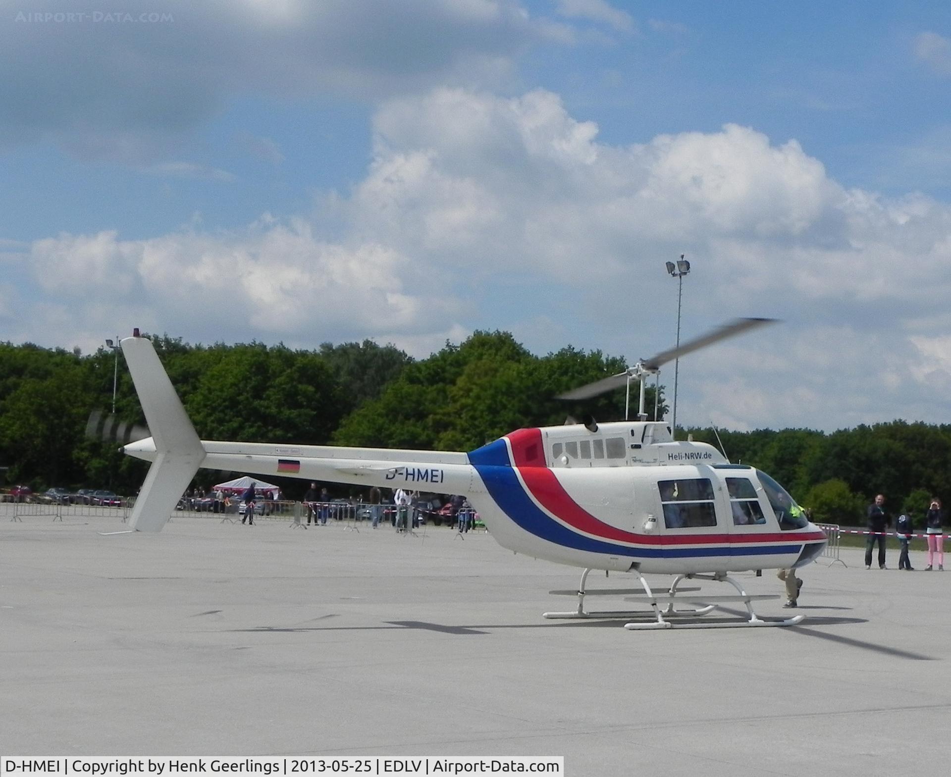 D-HMEI, Bell 206B-2 JetRanger II C/N 2550, 10 Years Airport Weeze , Airportfestival , May 2013