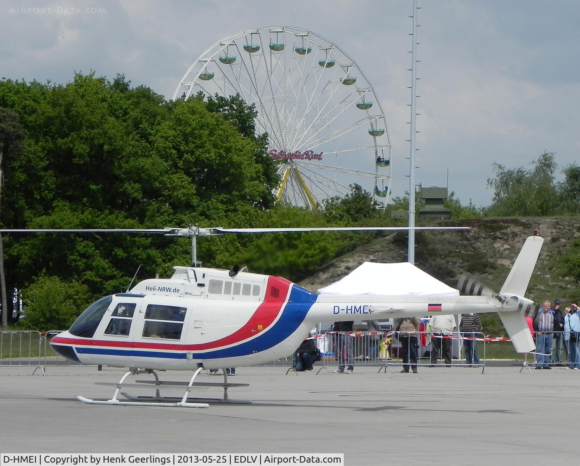 D-HMEI, Bell 206B-2 JetRanger II C/N 2550, 10 Years Airport Weeze , Airportfestival , May 2013
