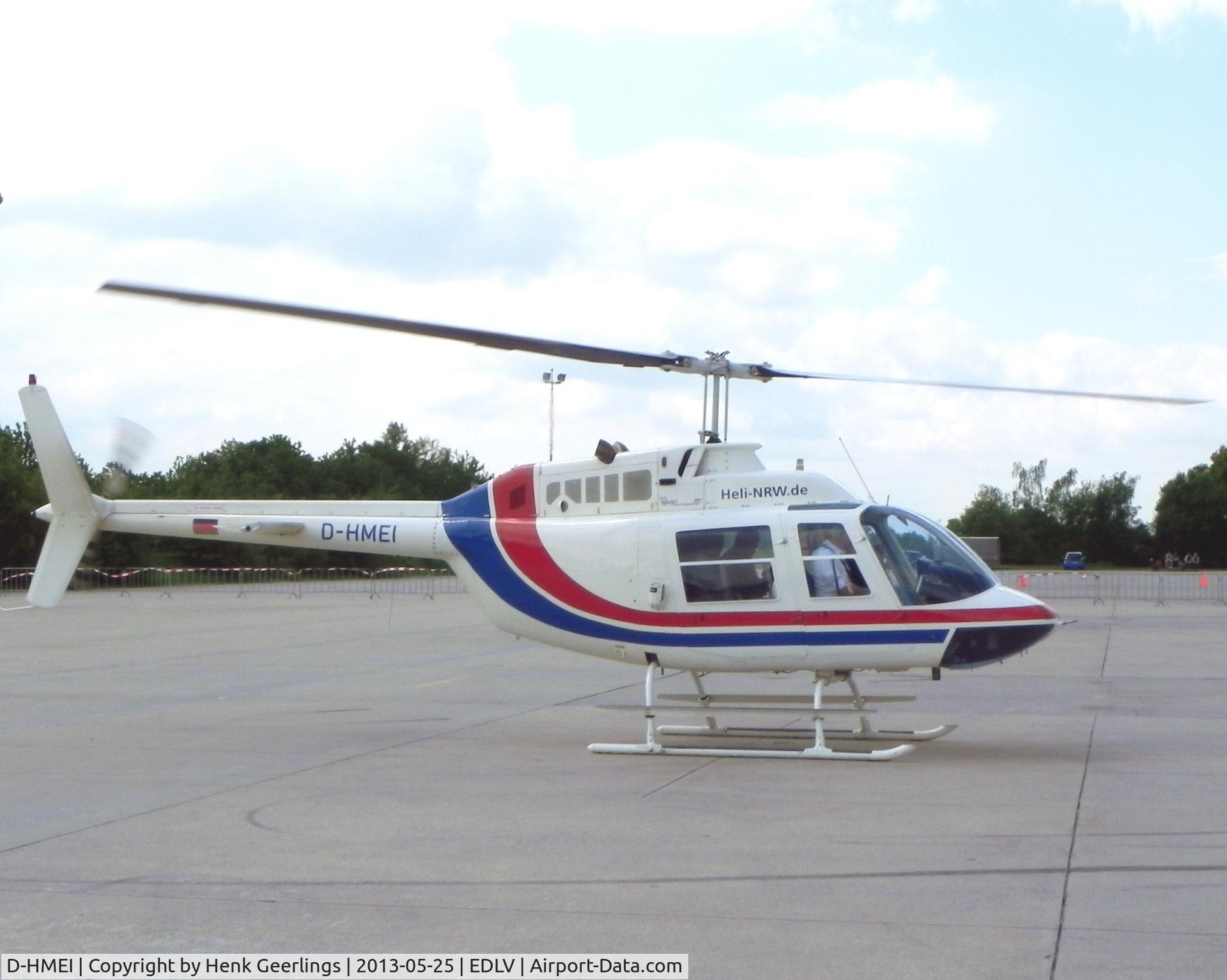 D-HMEI, Bell 206B-2 JetRanger II C/N 2550, 10 Years Airport Weeze , Airportfestival , May 2013