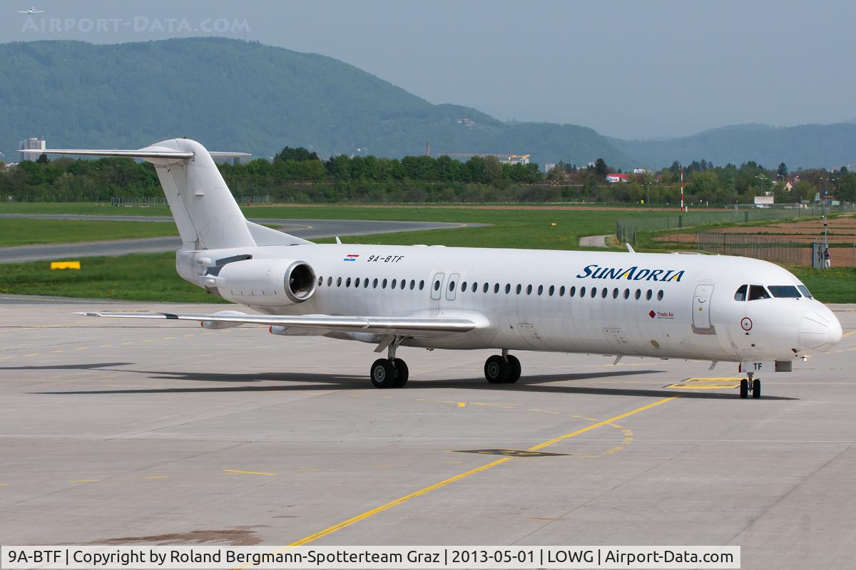9A-BTF, 1991 Fokker 100  (F-28-0100) C/N 11336, Fokker 100