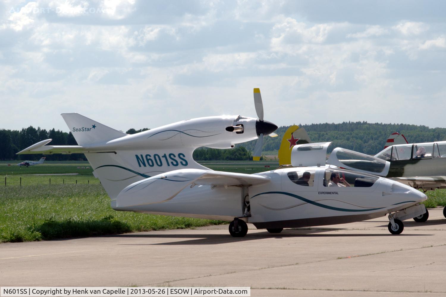 N601SS, 2000 Precision Design Inc SEASTAR C/N 001, Futuristic looking turboprop flying boat, the SeaStar, at Västerås Hässlö airport, Sweden.