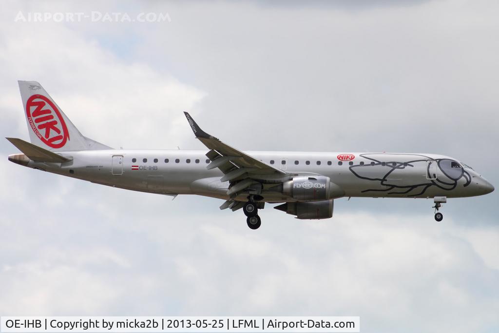 OE-IHB, 2009 Embraer 190LR (ERJ-190-100LR) C/N 19000294, Landing
