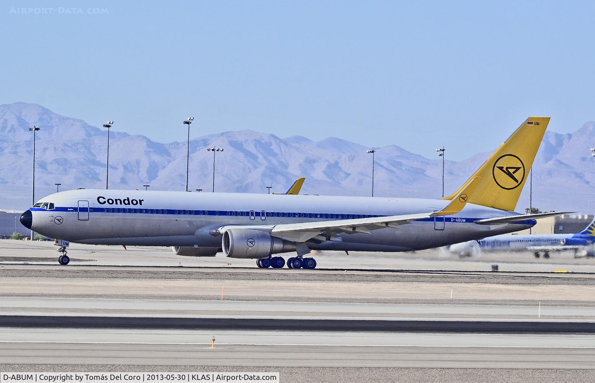 D-ABUM, 1994 Boeing 767-31B C/N 25170, D-ABUM Condor (Thomas Cook) Boeing 767-31B/ER (cn 25170/542)

McCarran International Airport (KLAS)
Las Vegas, Nevada
TDelCoro
May 30, 2013