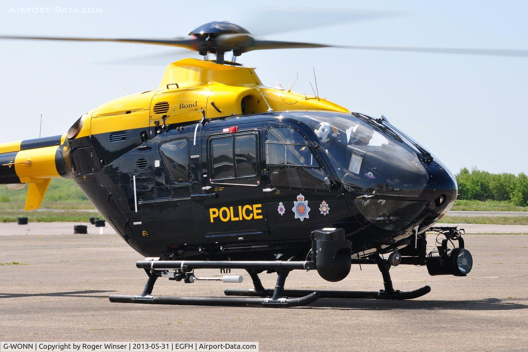 G-WONN, 2007 Eurocopter EC-135T-2+ C/N 0597, Visiting South and East Wales Police Air Support Unit helicopter (Police 32).