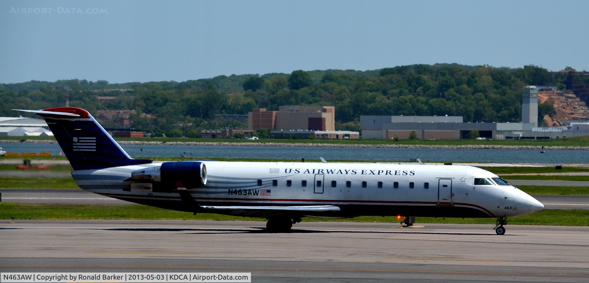 N463AW, 2003 Bombardier CRJ-200LR (CL-600-2B19) C/N 7878, Taxi DCA