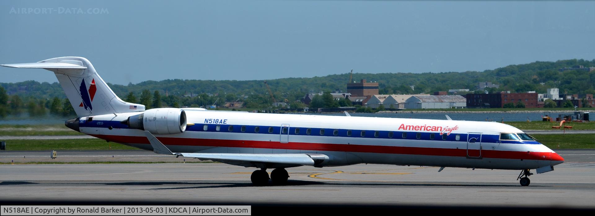 N518AE, 2003 Bombardier CRJ-701ER (CL-600-2C10) Regional Jet C/N 10126, Taxi DCA