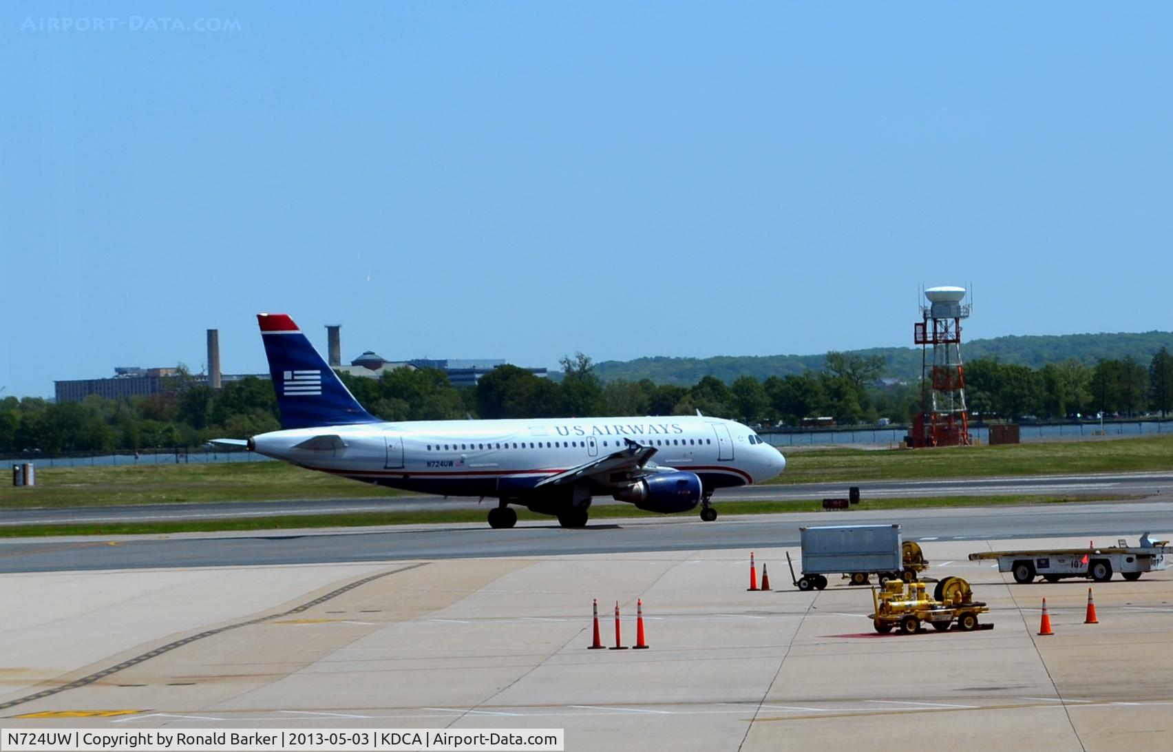 N724UW, 1999 Airbus A319-112 C/N 1122, Takeoff DCA