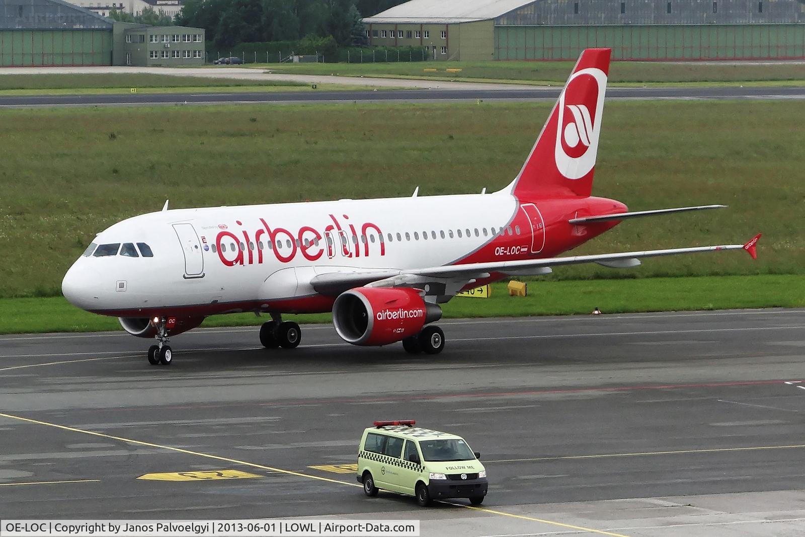 OE-LOC, 2008 Airbus A319-112 C/N 3728, Air Berlin Airbus A319-112 taxi on the 
