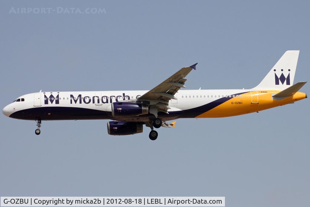 G-OZBU, 2008 Airbus A321-231 C/N 3575, Landing