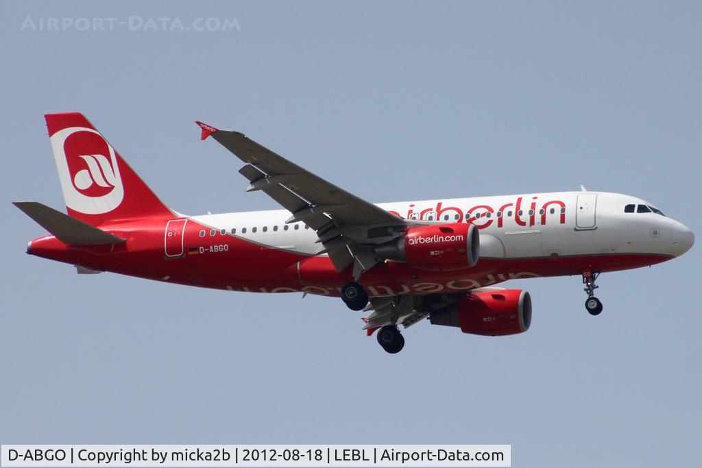 D-ABGO, 2008 Airbus A319-112 C/N 3689, Landing