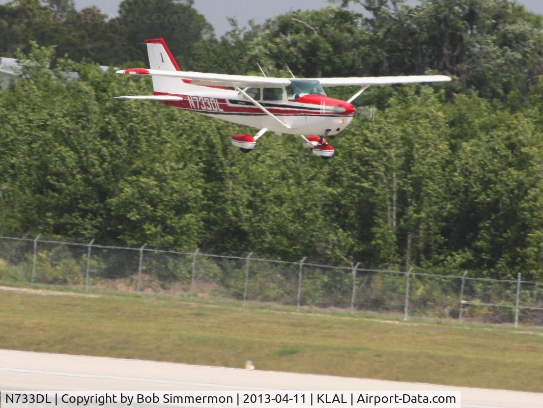 N733DL, 1976 Cessna 172N C/N 17268214, Arriving at Sun N Fun 2013 - Lakeland, FL