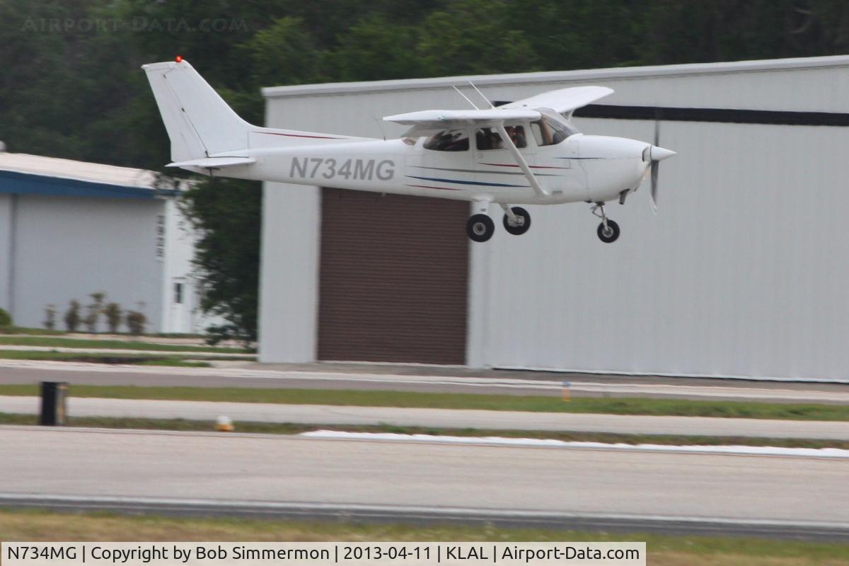 N734MG, 1977 Cessna 172N C/N 17268956, Arriving at Sun N Fun 2013 - Lakeland, FL