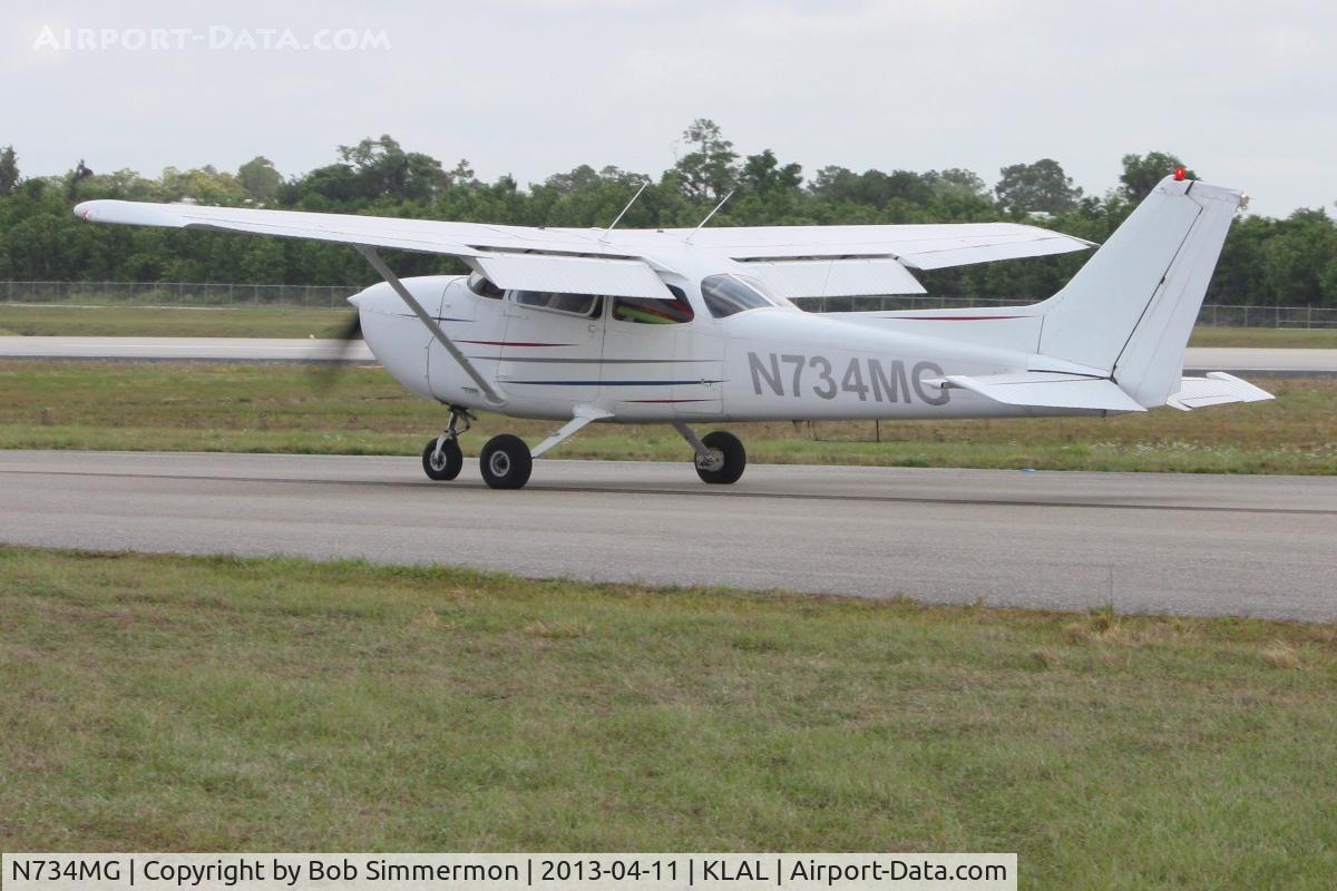 N734MG, 1977 Cessna 172N C/N 17268956, Arriving at Sun N Fun 2013 - Lakeland, FL
