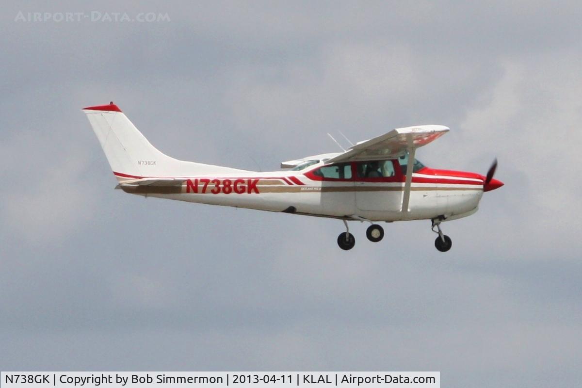 N738GK, Cessna TR182 Turbo Skylane RG C/N R18200925, Arriving at Sun N Fun 2013 - Lakeland, FL